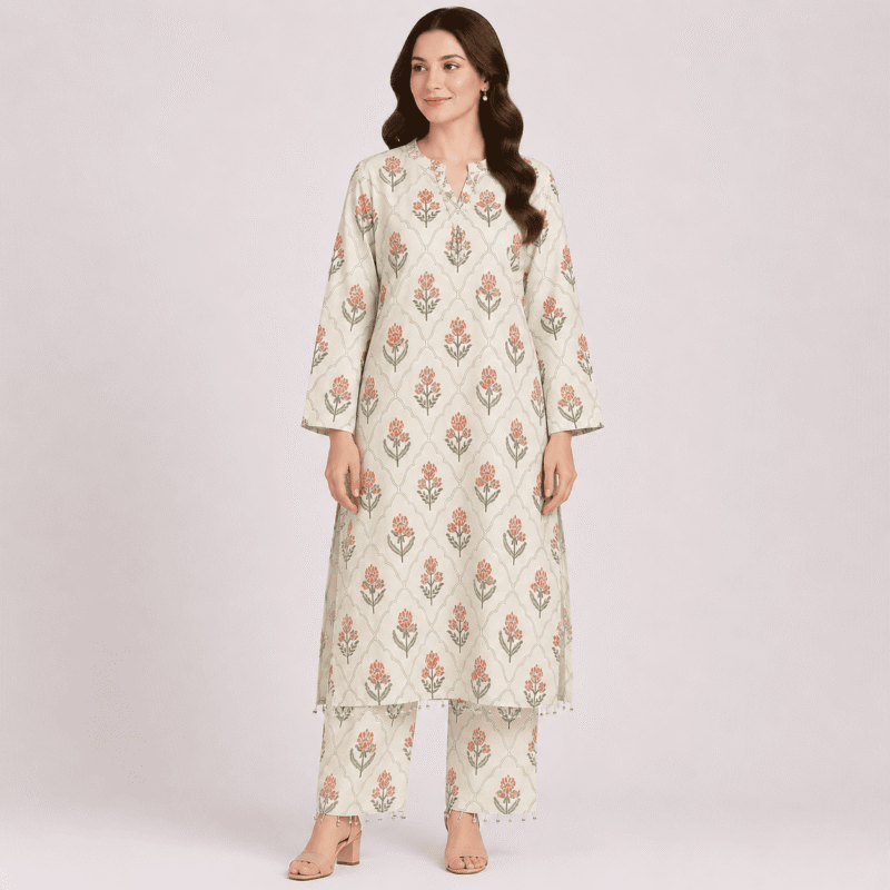Khaadi Block Print Semi Formal 2-Piece