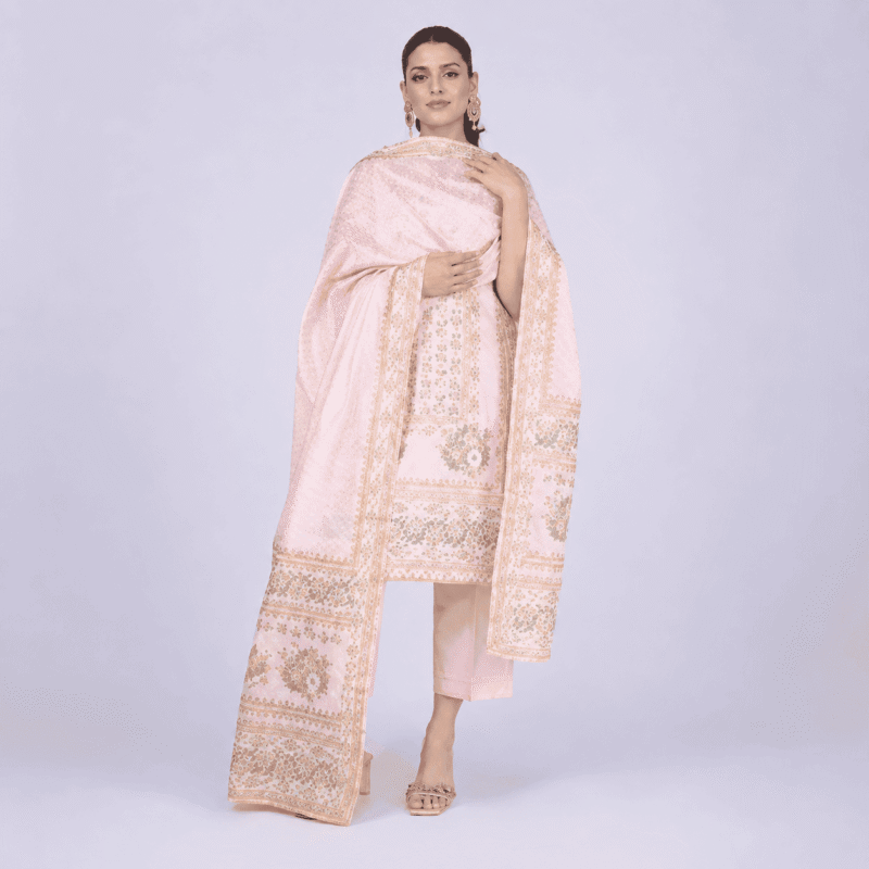 Khaadi Soft Pink Printed 2-Piece