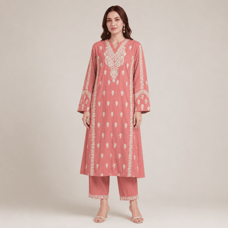 Khaadi Elegant Floral Embroidered 2-Piece